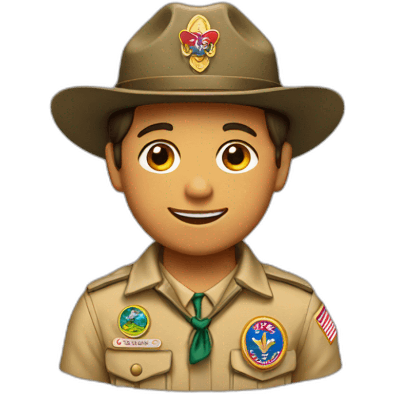 boy scout badge 1 year emoji