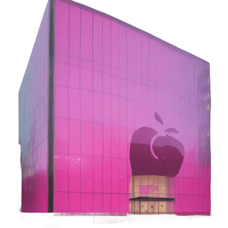 apple intensive pink color headquarters emoji