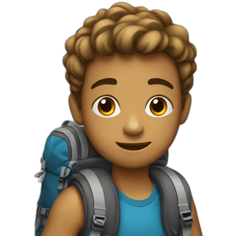 boy with backpack emoji