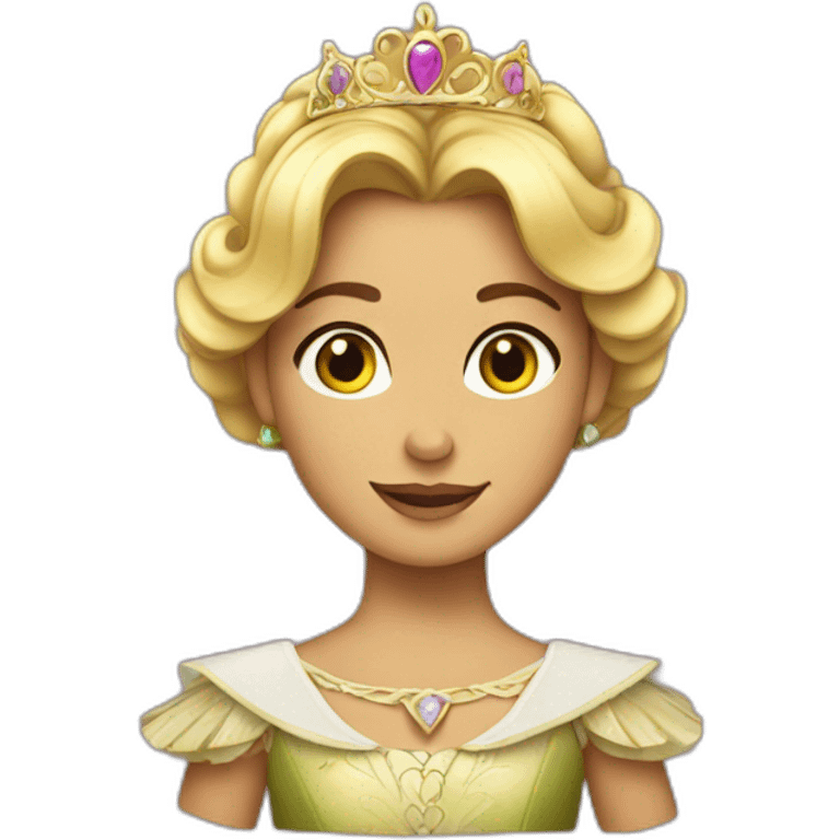 una princesa pelirroja emoji