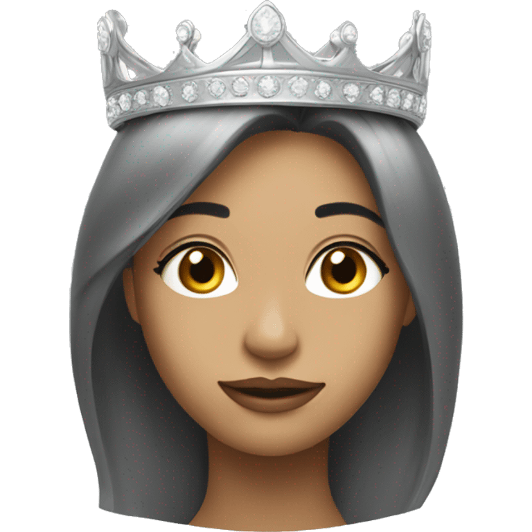 make her crown silver emoji