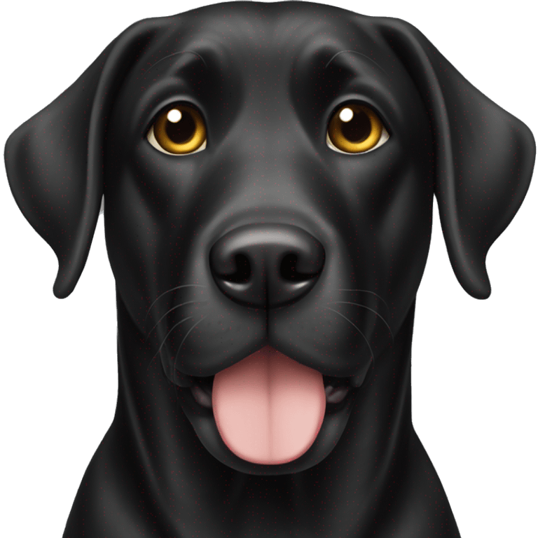 black lab emoji