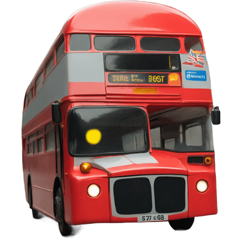 london bus, side view, going from right to left emoji