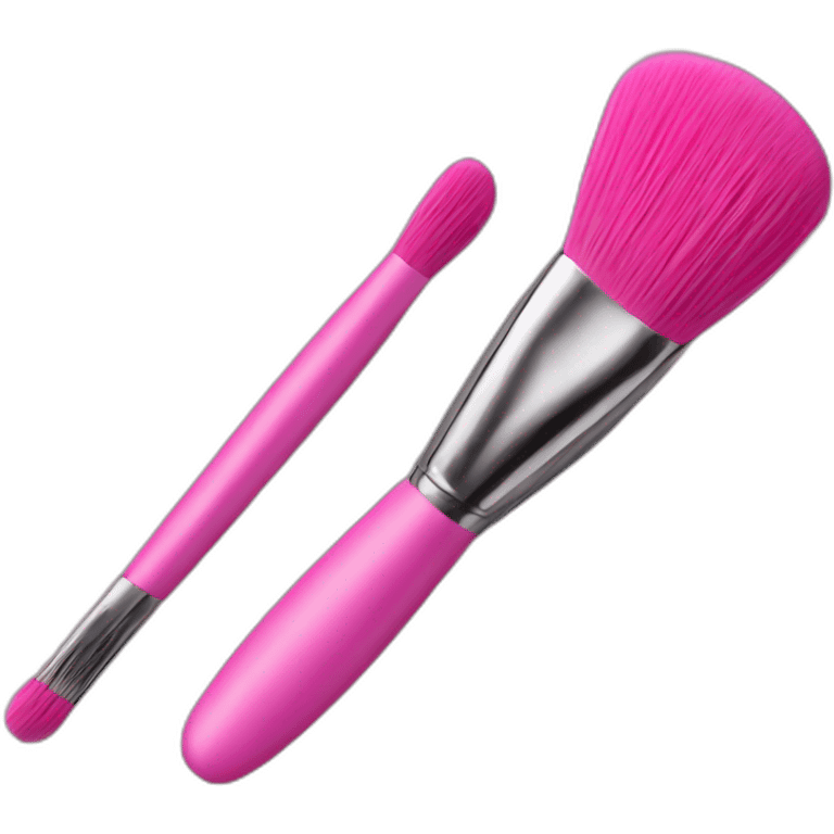 Pink makeup brush  emoji