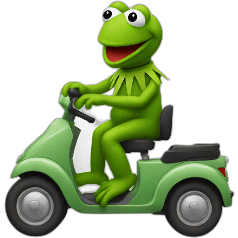 kermit driving emoji