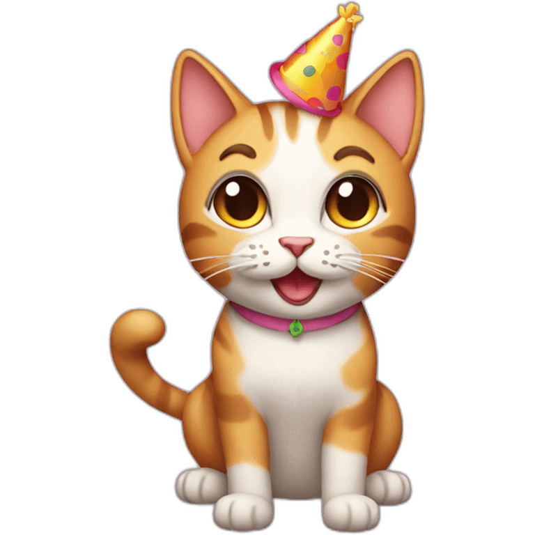 happy cat birthday emoji