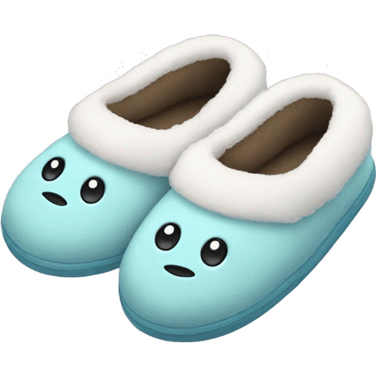 Cute slippers  emoji