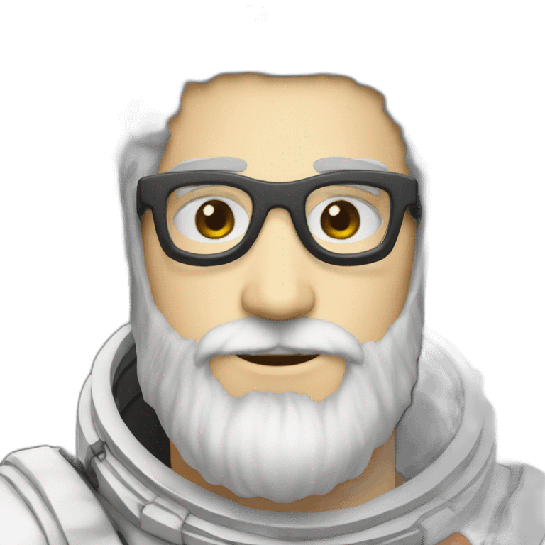 astronaut anime beard white-man glasses emoji