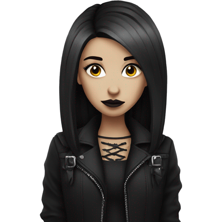 Goth girl emoji