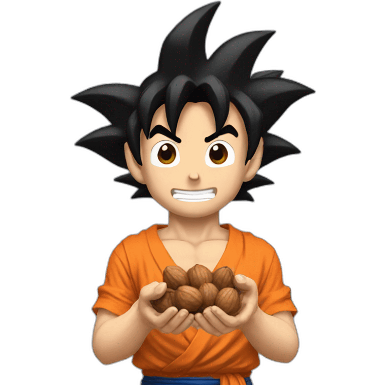 goku holding nuts emoji