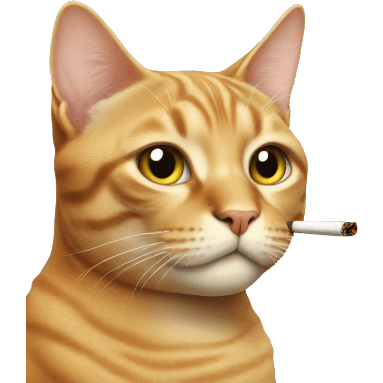 Cat smoking emoji