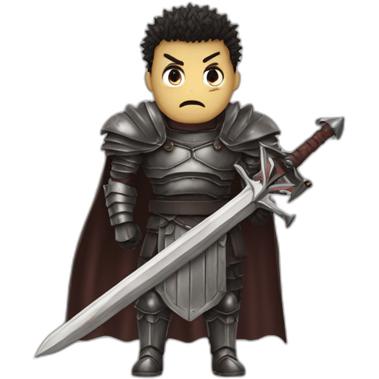 angry berserk guts with large claymore without guard emoji