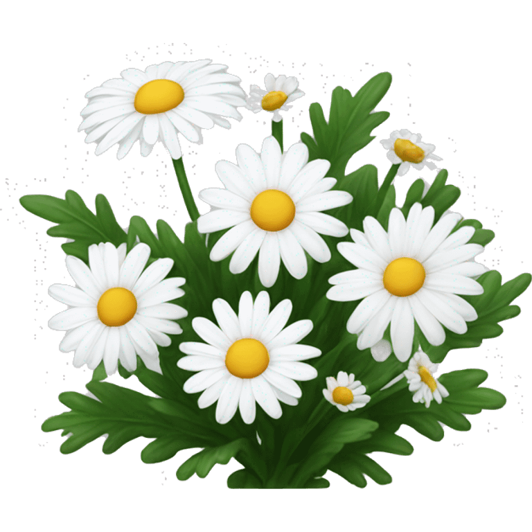 White daisies and chrysanthemums  emoji