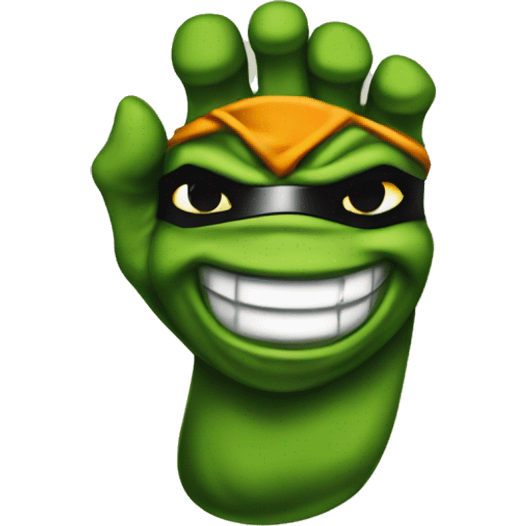 TMNT Foot ninja sign emoji