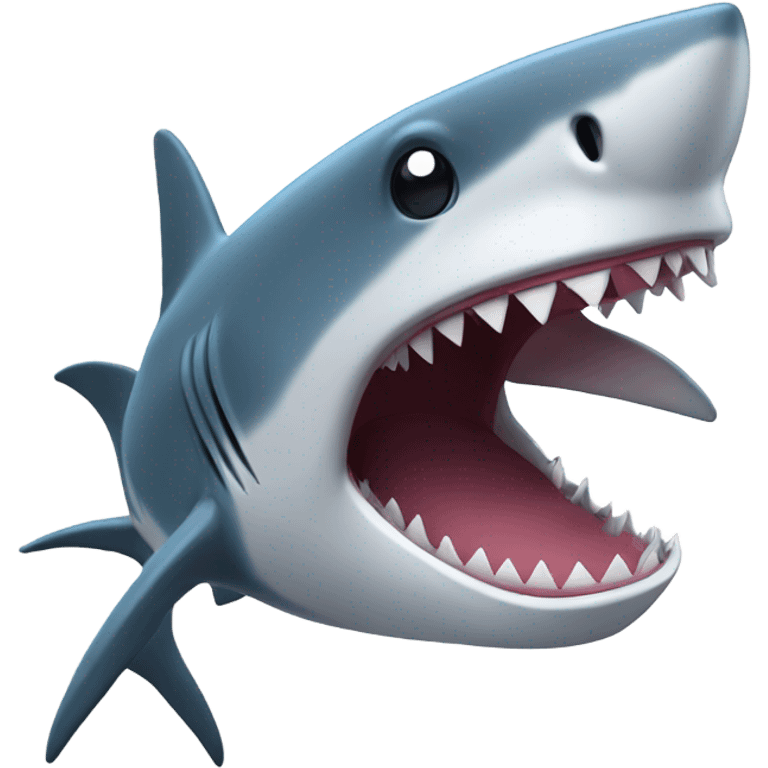 Shark excited about Ethernet emoji