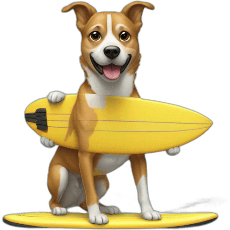 À dog surf emoji