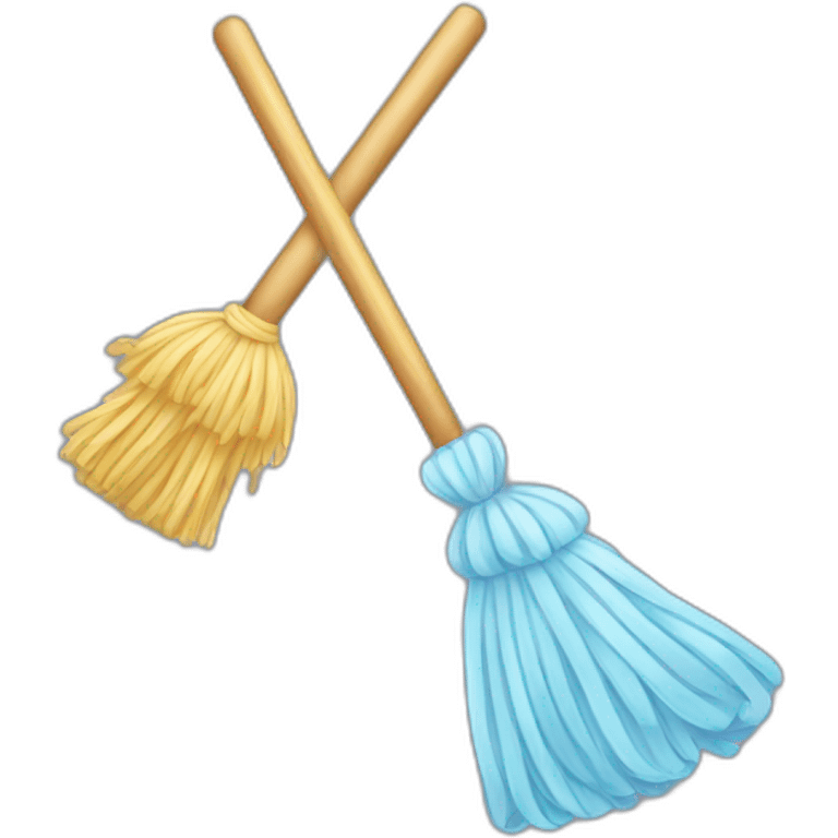 Magic wand mop emoji