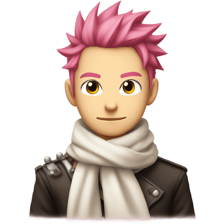 natsu dragneel white scarf emoji