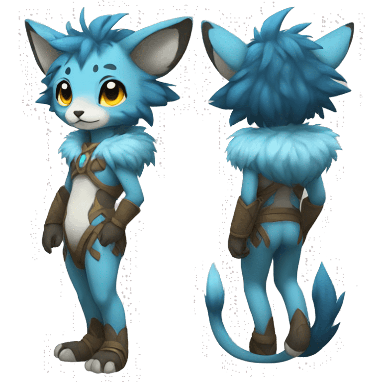 Anthro Chibi-style-Fur-Sona-Fakémon Full Body emoji