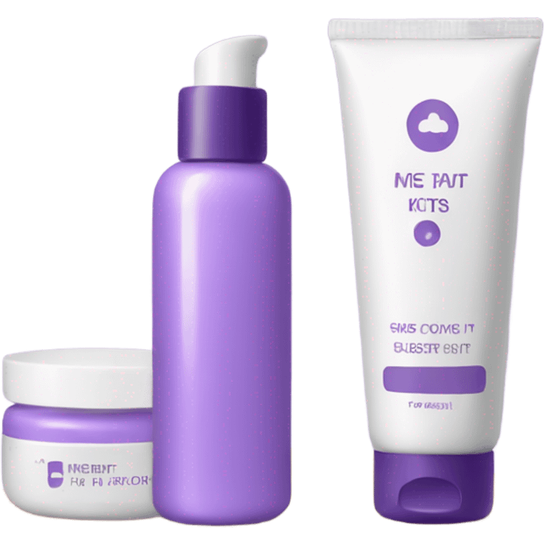 skin care Kit purple emoji