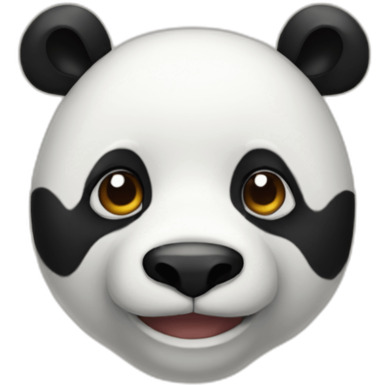 A panda bear mixed with a dino emoji