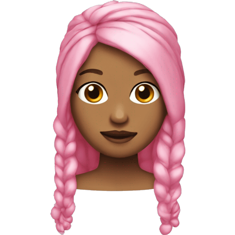 silk pink hair band emoji