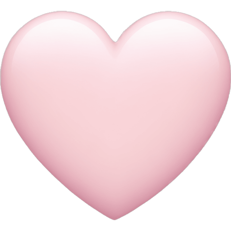 Pastel pink heart  emoji