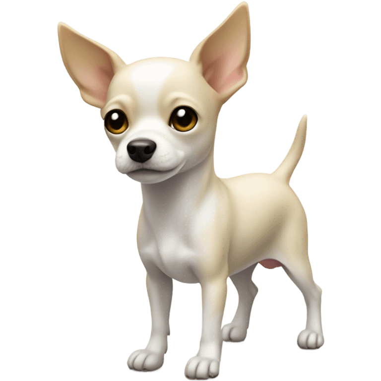 White terrier chihuahua mix  emoji