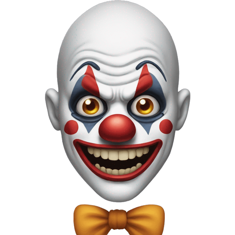 Scary clown emoji