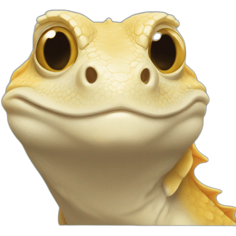 Smiling pogona  emoji