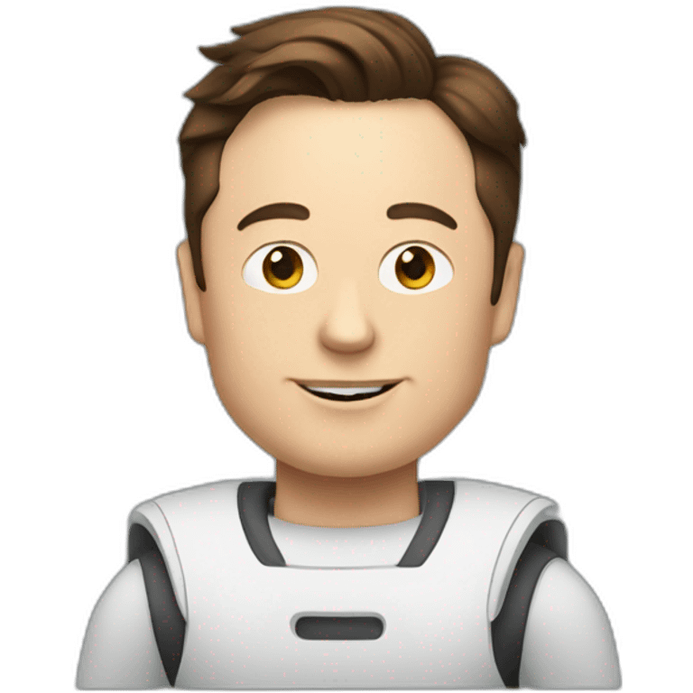 elon musk holding X emoji