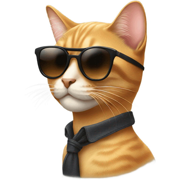 Cat with sunglasses emoji