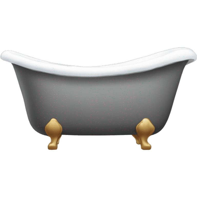 bathtub with huge foam emoji