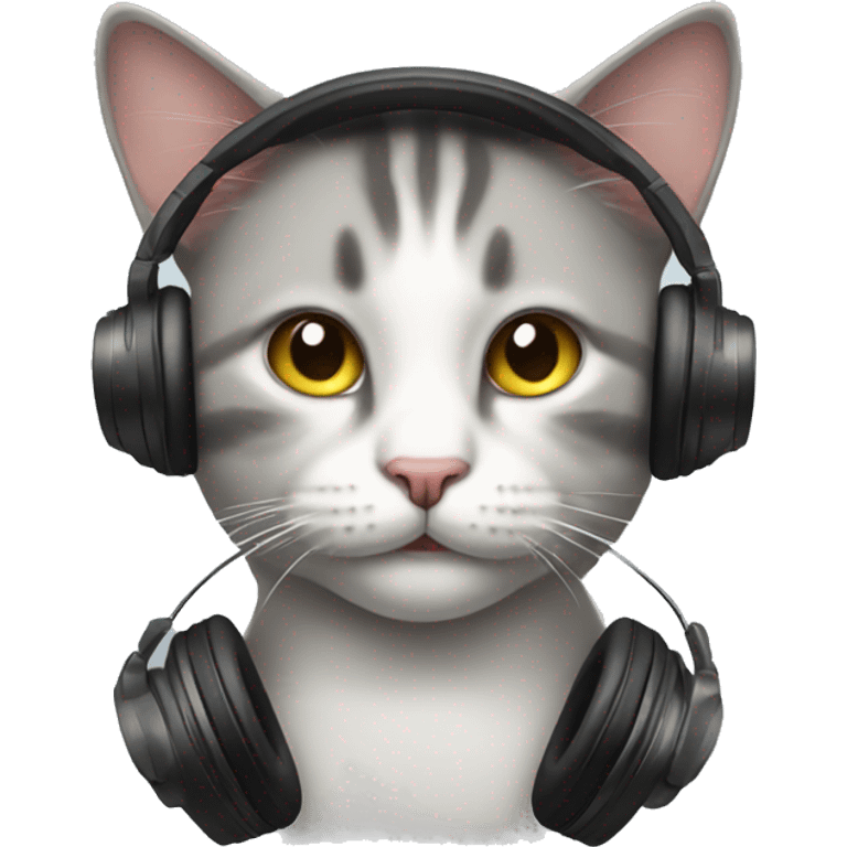 cat in headphones emoji