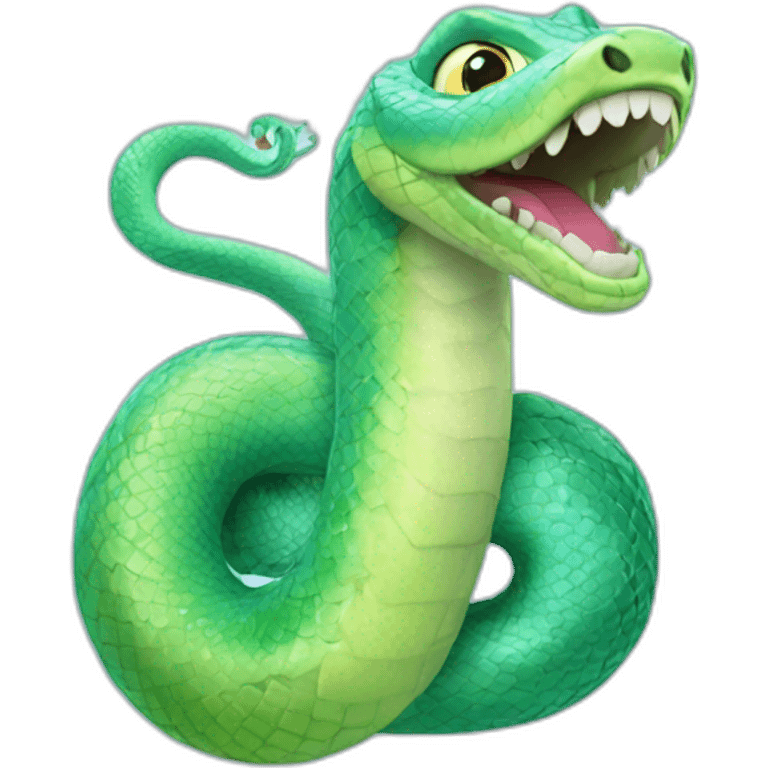 Un serpent reine des neiges emoji