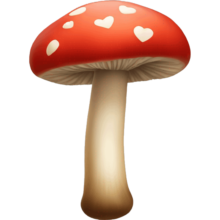 heart shaped mushroom emoji