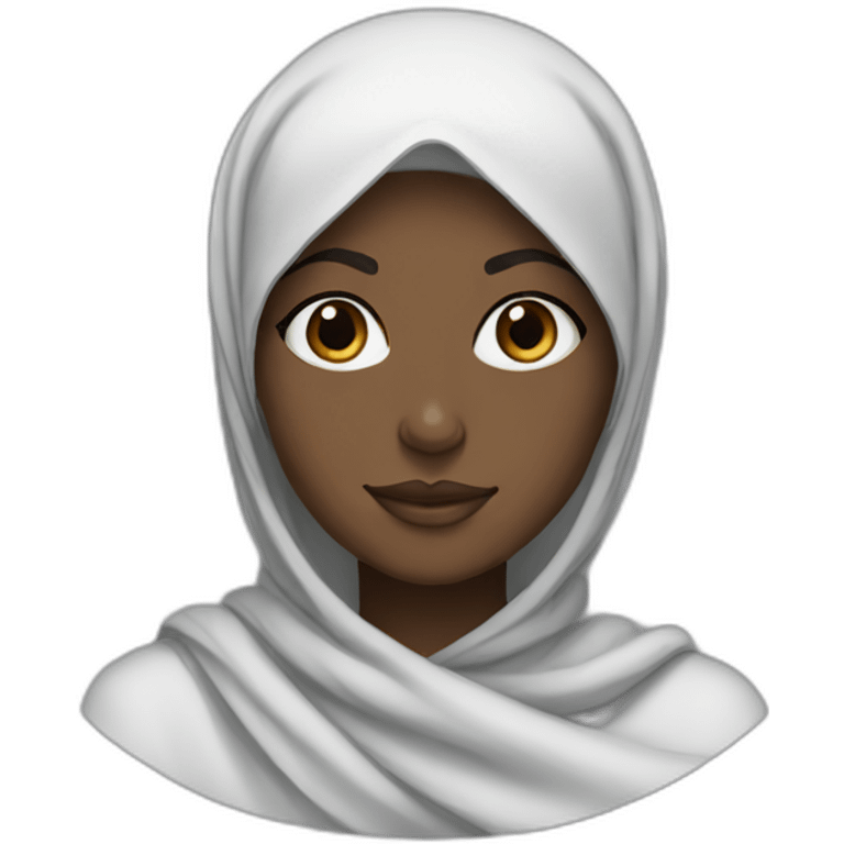 Hijab black girl avion emoji