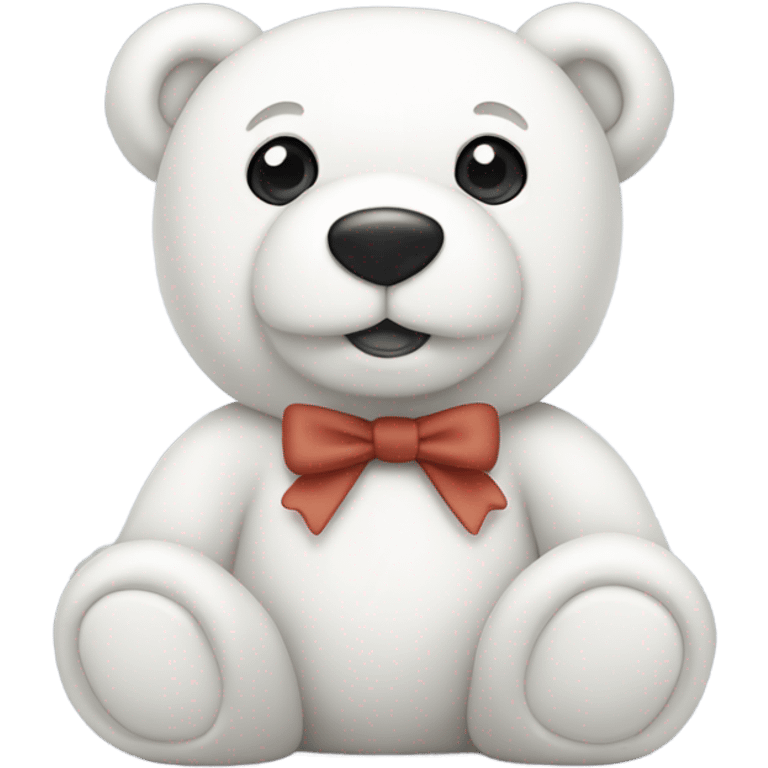 White teddy bear emoji