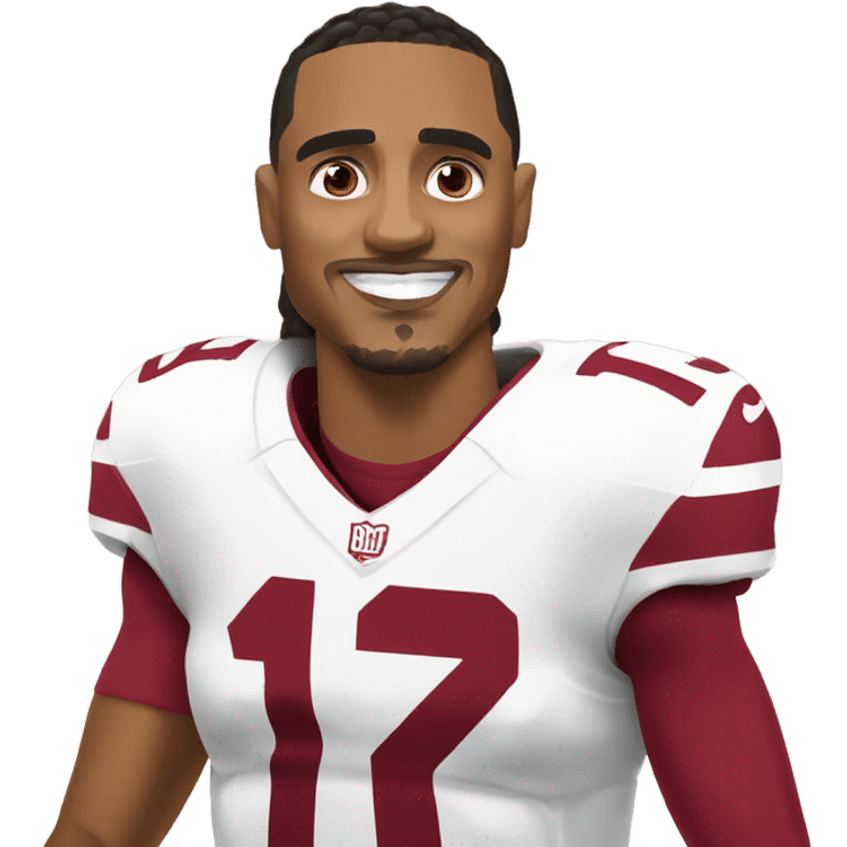 Jalen hurts doing the griddy emoji