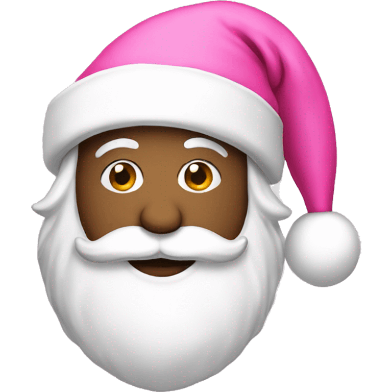 pink a santa hat  emoji