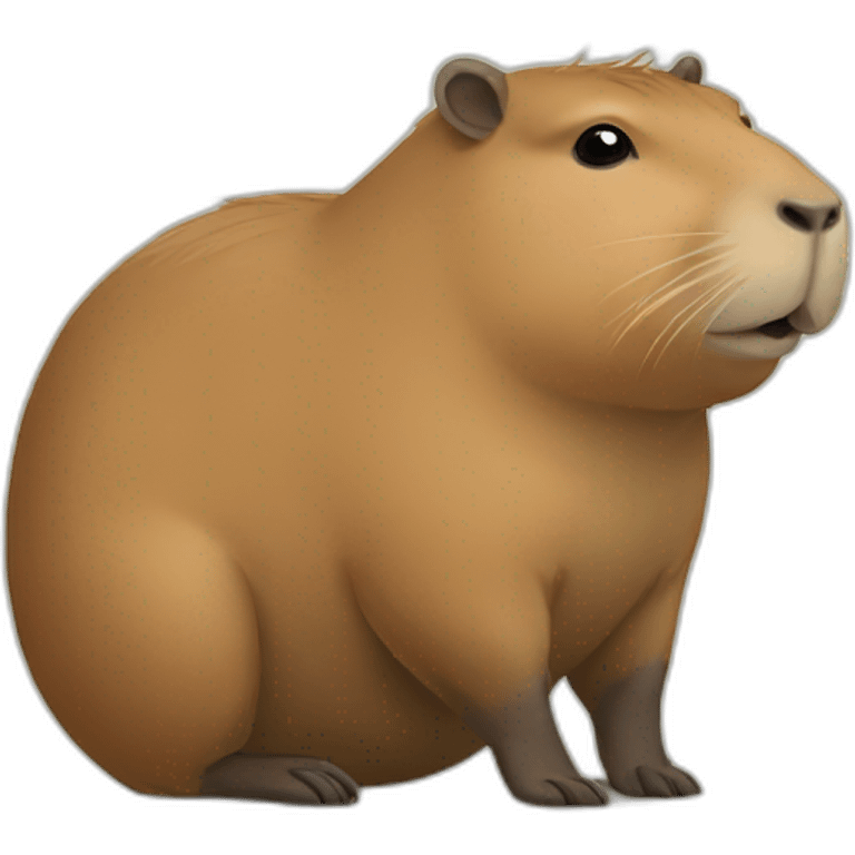 Funny capybara emoji