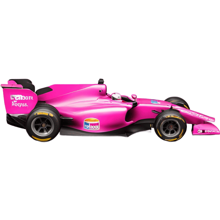 Pink F1 car emoji