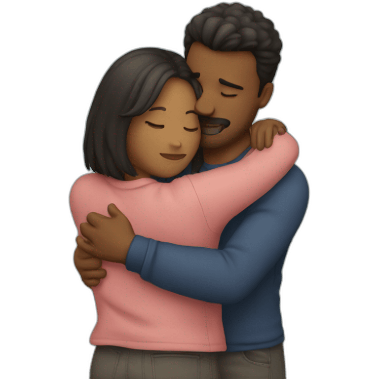 Couple hug emoji