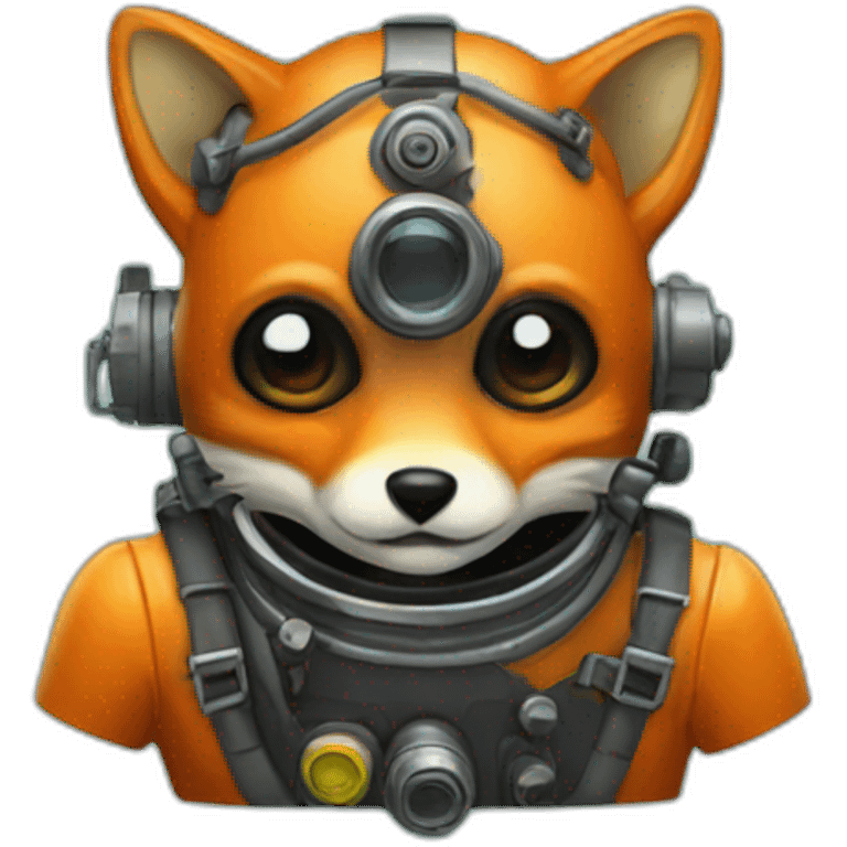 fox deep-sea diver emoji