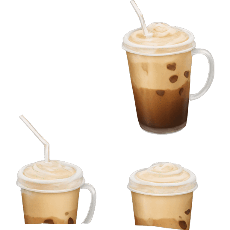 Iced latte emoji