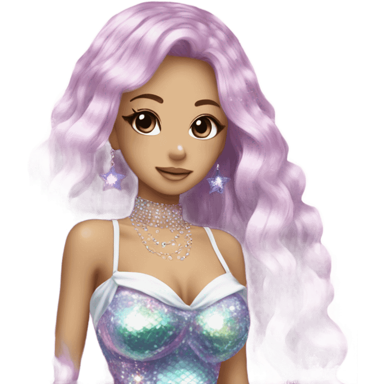 hime gyaru girl mermaid beautiful sparkly emoji