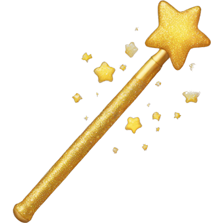 magic wand gold rainbow glitter  emoji