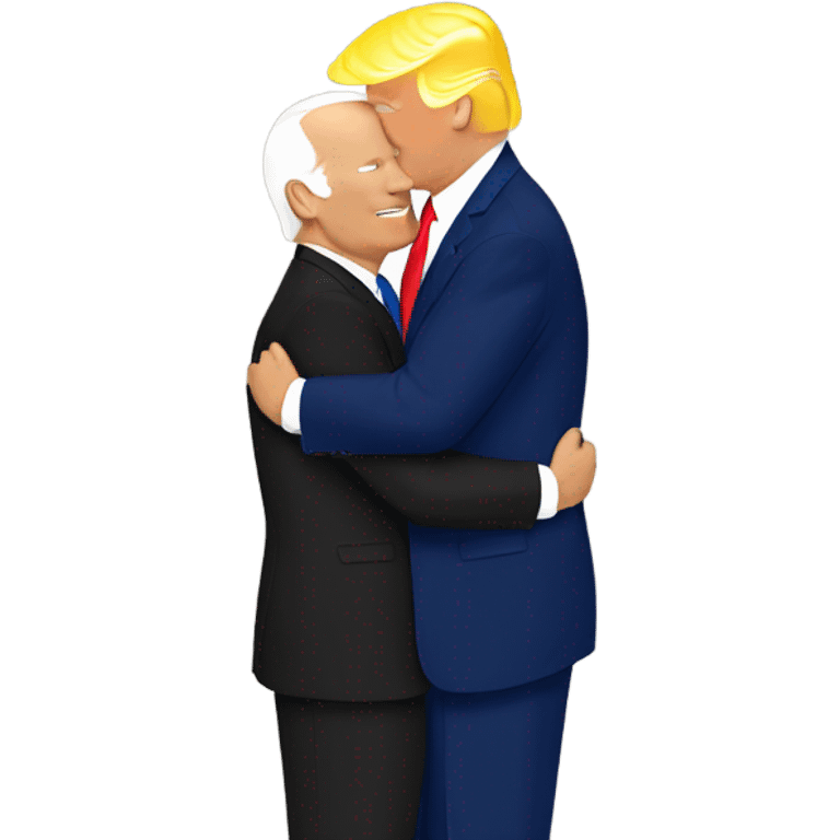 Trump and Biden Hugging emoji