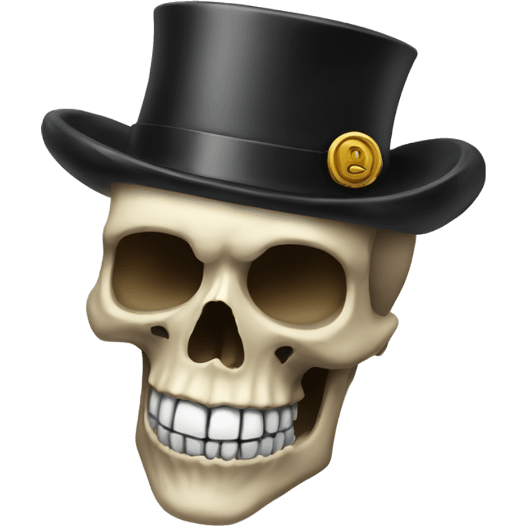 skull with tophat emoji