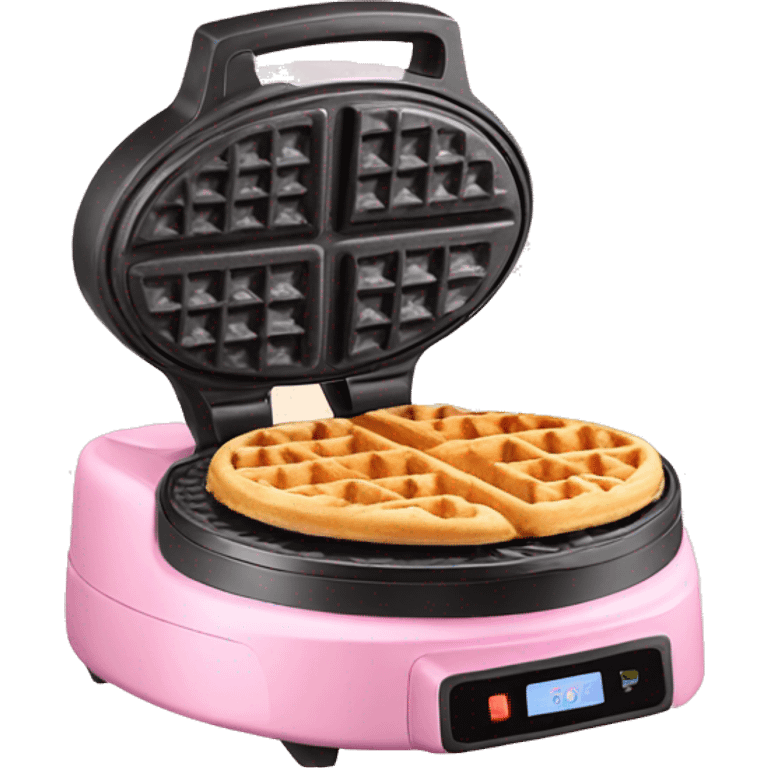 Pink waffle maker  emoji